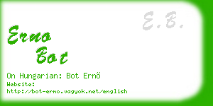 erno bot business card